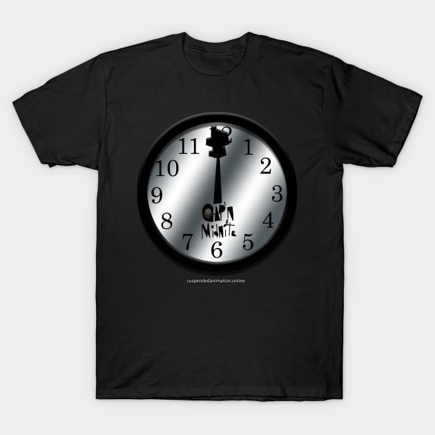 Cap'n Midnite Logo on Clock T-Shirt by tyrone_22